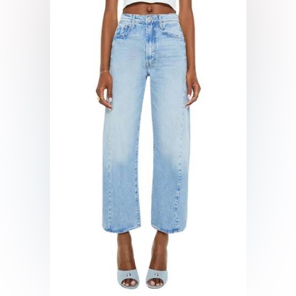 MOTHER The Half Pipe High-Rise Straight-Leg Ankle Jeans, size 28 - Picture 2 of 14